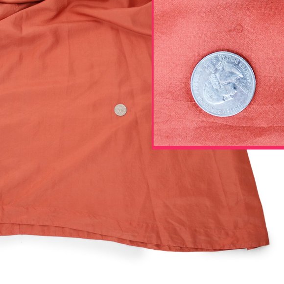 J Morgan Puett Silk Duster Pumpkin Orange Double Breasted Shack Inc. Dress M - Picture 14 of 16